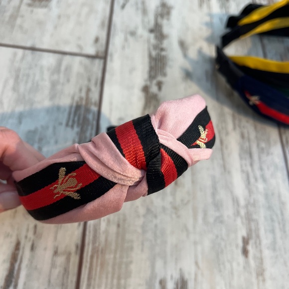 4-Pack Designer Inspired Bee Knot Headbands - New - Picture 2 of 11